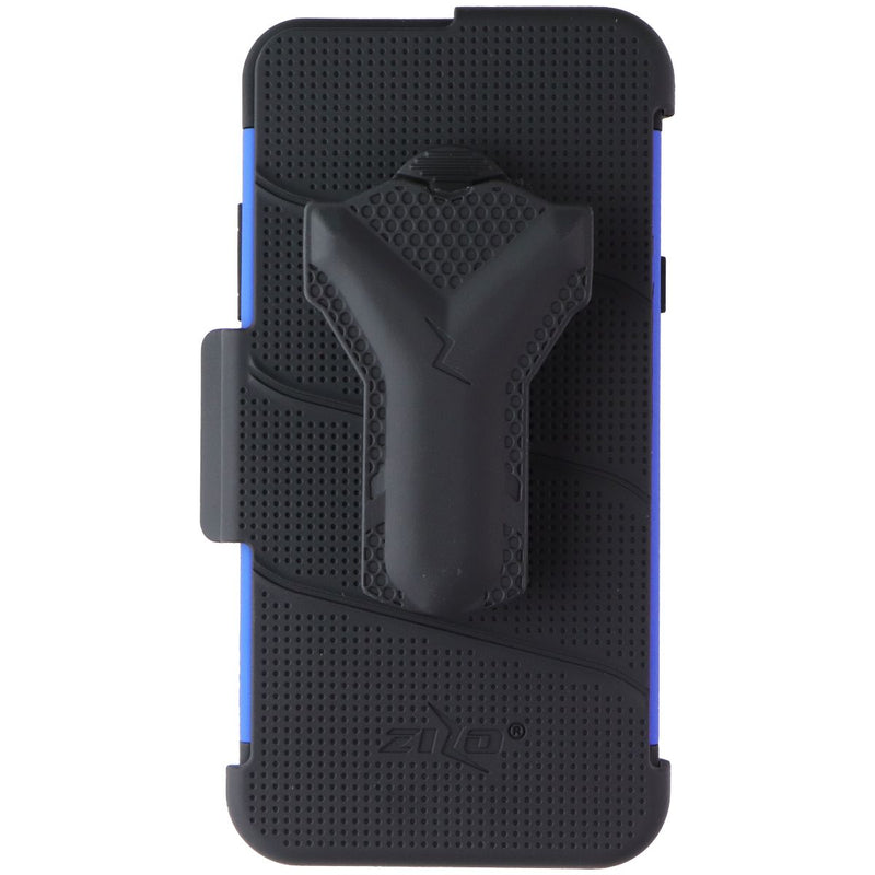 Zizo Bolt Series Case / Glass / Holster for LG Harmony 3 / K40 / Solo - Blue