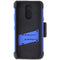 Zizo Bolt Series Case / Glass / Holster for LG Harmony 3 / K40 / Solo - Blue