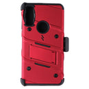 Zizo Bolt Series Case and Holster for Motorola Moto E (2020) - Red/Black