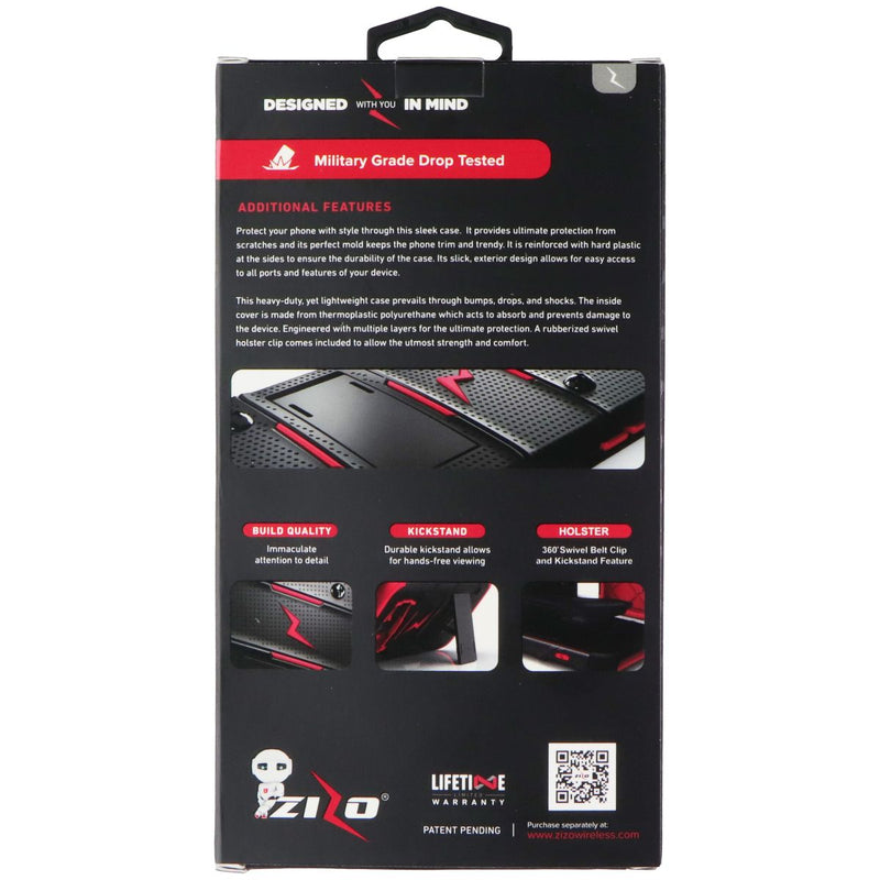 Zizo Bolt Case and Holster for Motorola Moto E4 (2017) - Gray/Black