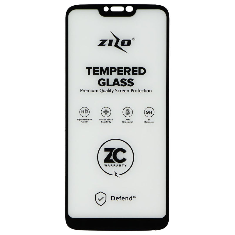 Zizo Bolt Series Case with Glass for Moto G7 Supra/Power - Red/Black