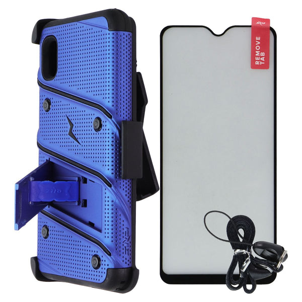 Zizo Bolt Series Case with Holster for Samsung Galaxy A10e - Blue/Black