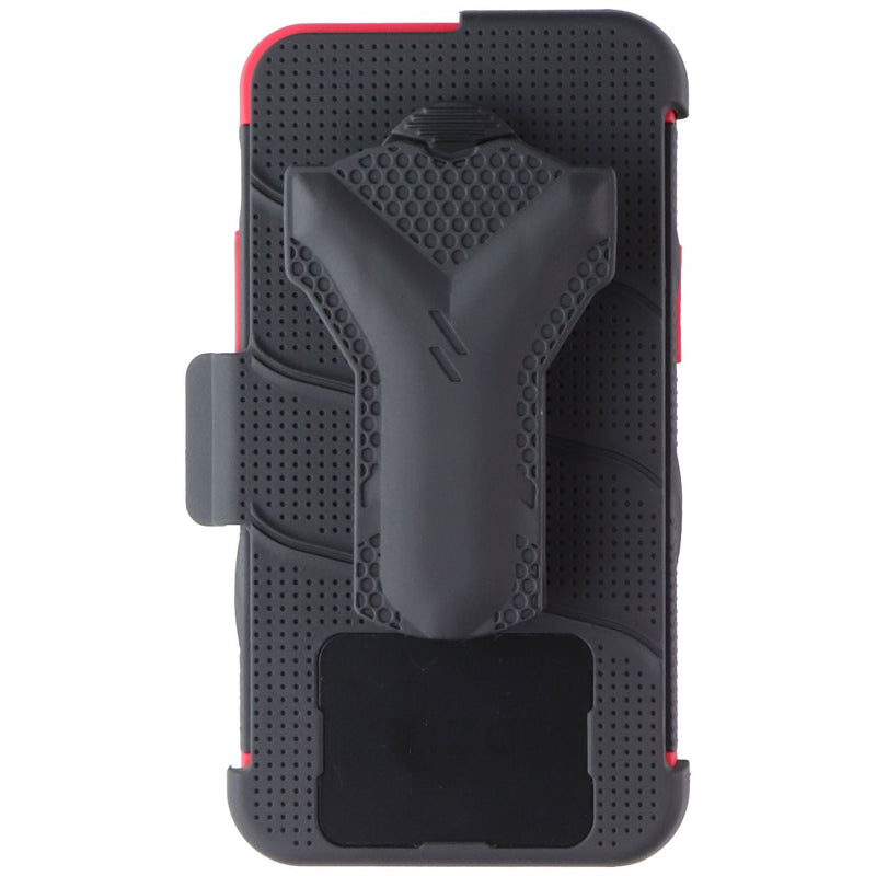 ZIZO Bolt Series Case / Holster / Glass for Apple iPhone 12 Mini - Black/Red