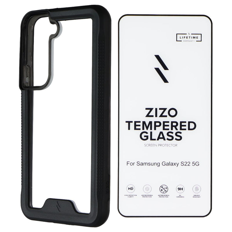 ZIZO ION Series Case and Screen Protector for Samsung Galaxy S22 (5G) - Black