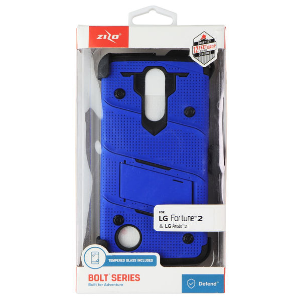 Zizo Bolt Series Case and Holster for LG Fortune 2 / Aristo 2 - Blue