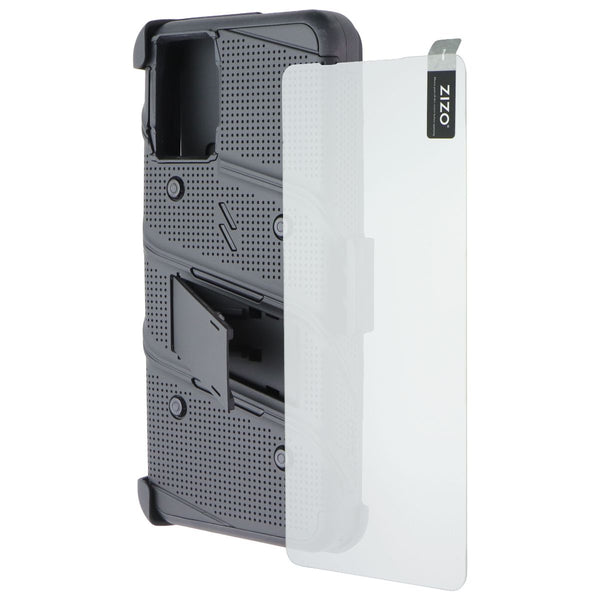 ZIZO BOLT Bundle with Case/Holster/Tempered Glass for moto g 5G (2024) - Black