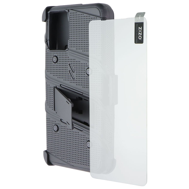 ZIZO BOLT Bundle with Case/Holster/Tempered Glass for moto g 5G (2024) - Black