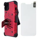 ZIZO Bolt Bundle (Case + Screen + Holster) for Apple iPhone 13 Pro Max - Red