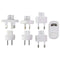 Belkin (12W/2.4A) Global Travel Kit Single USB Wall Charger (6 Adapters) - White