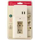 Aluratek ( AUWCS02FS ) 3.1A Dual USB Charger for Outlet - White
