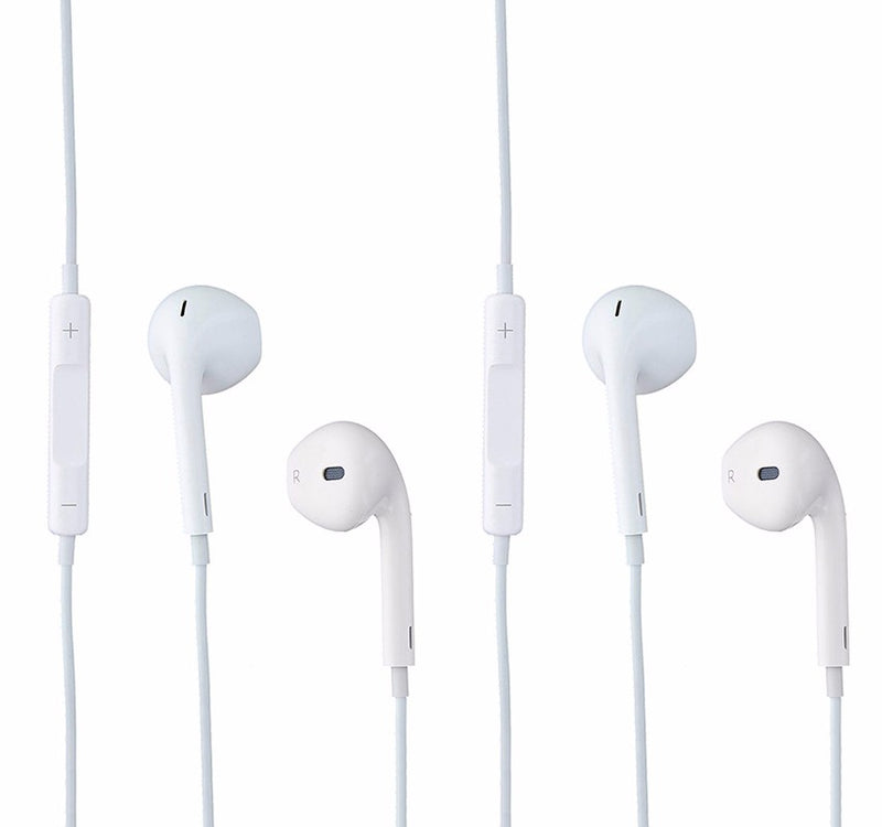 APPLE iPhone 5 6 Plus EarPods Earphones with Remote and Mic *Pack of 2*