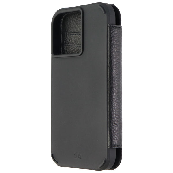 Case-Mate Leather Tough Wallet Folio for MagSafe for iPhone 13 Pro - Black