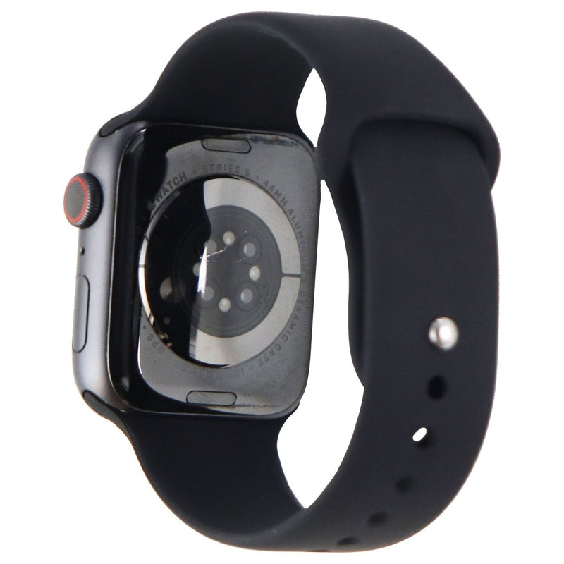 Apple Watch Series 6 (GPS + LTE) - 44mm Space Gray AL / Black Sport Band (A2294)