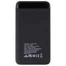 mWorks! mPOWER! 6,000mAh Portable USB and USB-C Power Bank - Black