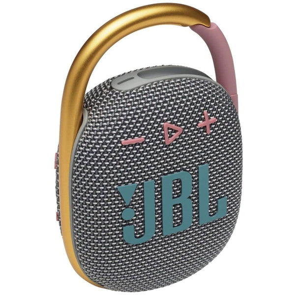 JBL Clip 4 Portable IP67 Waterproof Speaker - Gray/Gold/Red