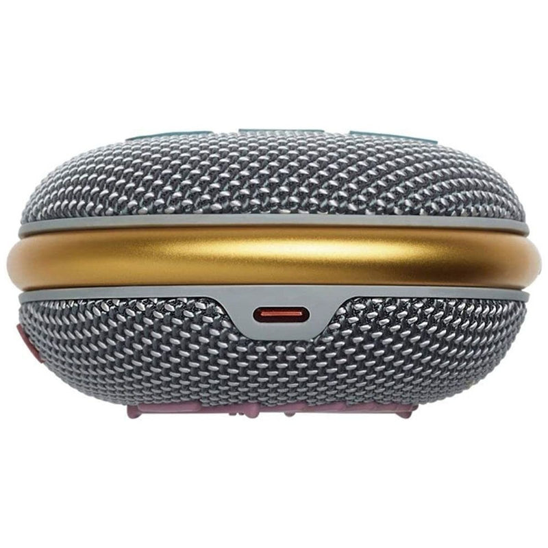 JBL Clip 4 Portable IP67 Waterproof Speaker - Gray/Gold/Red