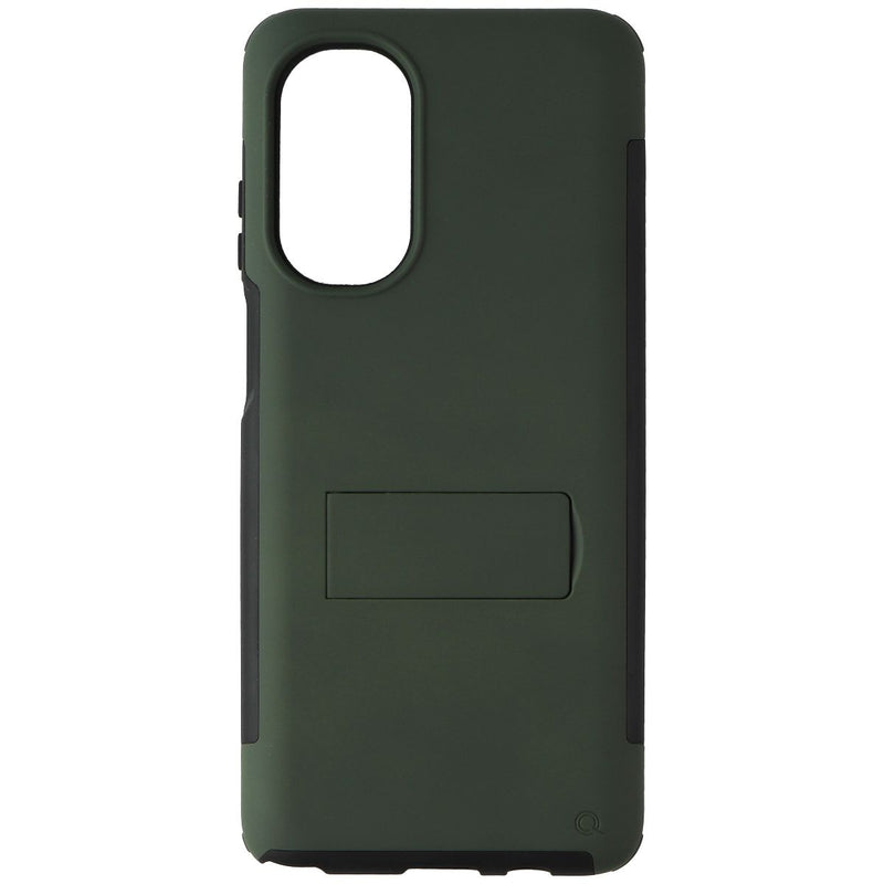 QuikCell Advocate Dual Layer Stand Case for Moto G Stylus 5G (2022) Olive Green