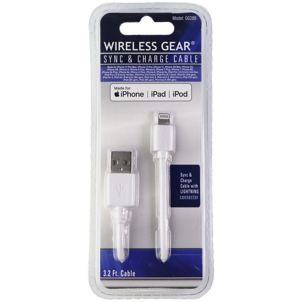Wireless Gear (3.2-Foot) USB Charge and Sync Cable for iPhone & iPad - White