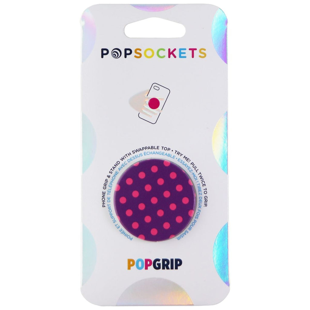 PopSockets: PopGrip Expanding Stand & Grip w/ Swappable Top - Polka Ti