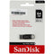 SanDisk 64GB Ultra Flair USB 3.0 Flash Drive - Black/Silver