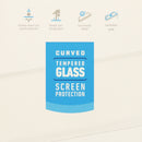 BodyGuardz Pure Arc Series Tempered Glass Screen for Galaxy Note8 - Clear/Black