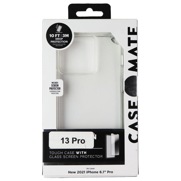 Case-Mate Tough Case and Screen Protector for Apple iPhone 13 Pro - Clear