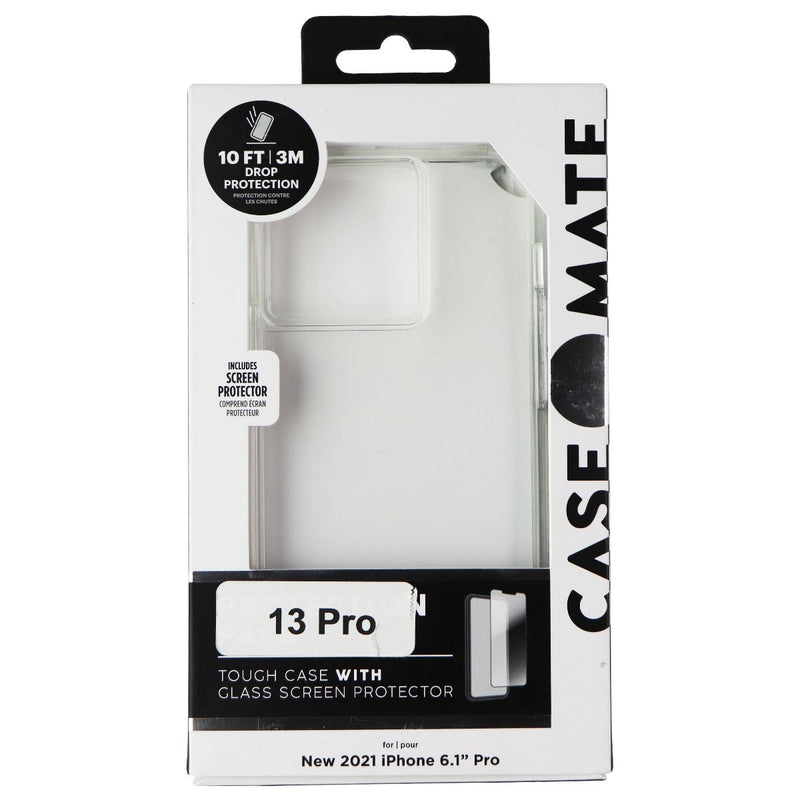 Case-Mate Tough Case and Screen Protector for Apple iPhone 13 Pro - Black