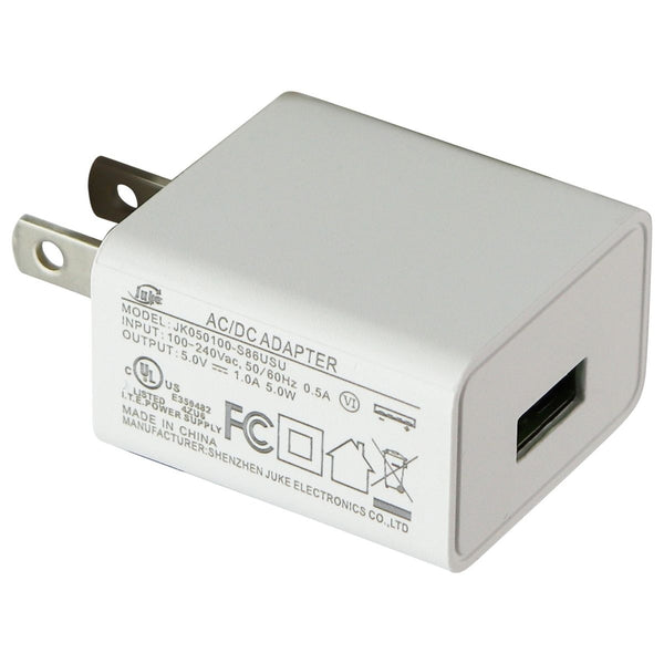 Shenzen USB AC/DC Wall Adapter (5V/1A) - White (JK050100-S86USU)