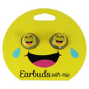 Gabba Goods Heart Eyes Emoji 3.5mm Headphones with Mic - Tongue Out Emoji
