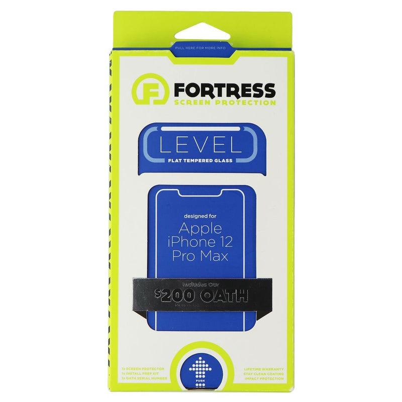 Fortress Flat Tempered Glass Screen Protector for Apple iPhone 12 Pro Max