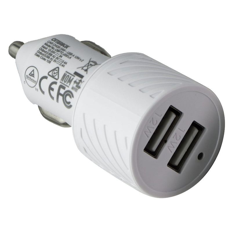 Otterbox Durable + Tough Dual USB Port Car Charger - White
