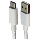 Alcatel 3.3-Foot 1m SuperSpeed SS USB to USB-C Charge/Sync Braided Cable - White