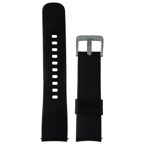Replacement 20mm Watch Band + Clasp for Samsung Galaxy Watch 42mm - Black/Silver