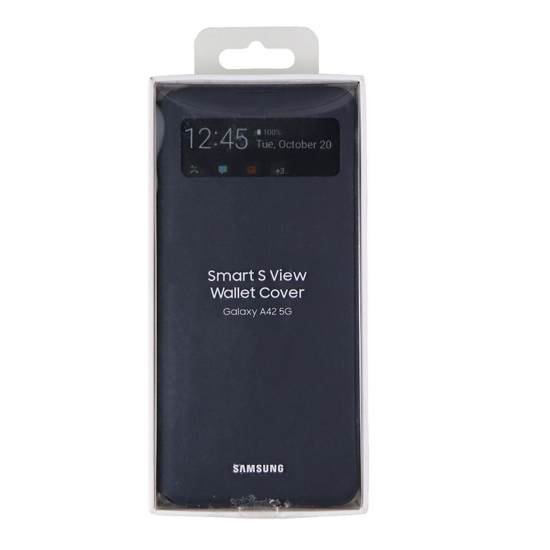 Samsung Smart S View Wallet Cover for Galaxy A42 5G - Black (EF-EA426PBEVZW)