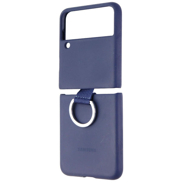 Samsung Silicone Protective Cover with Ring for Galaxy Z Flip3 5G - Navy