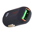 Ventev Dashport RQ1300 mini QC 3.0 Car Adapter w/ (3.3FT) Micro-USB Cable - Gray