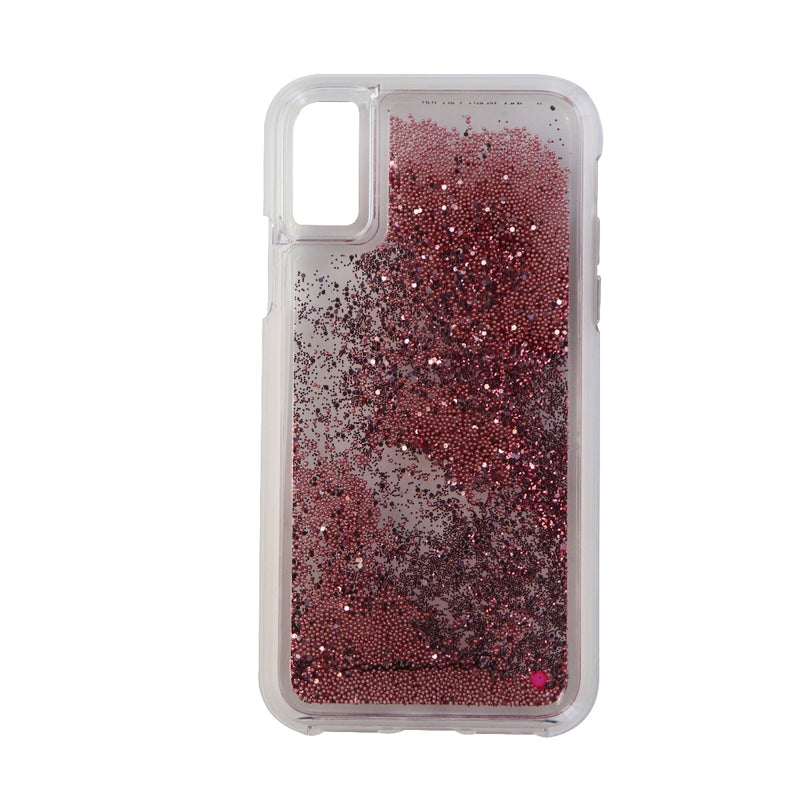 Case-Mate Waterfall Liquid Case for Apple iPhone Xs / X - Clear/Pink Glitter
