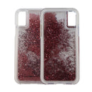 Case-Mate Waterfall Liquid Case for Apple iPhone Xs / X - Clear/Pink Glitter