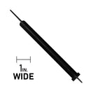 Shelf Separator / Divider with Snap on Clip (12-inch x 6-inch) - Black