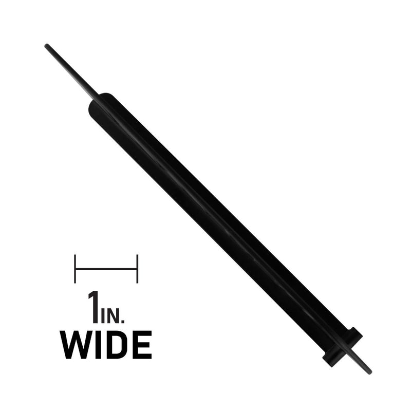 Shelf Separator / Divider with Snap on Clip (12-inch x 6-inch) - Black