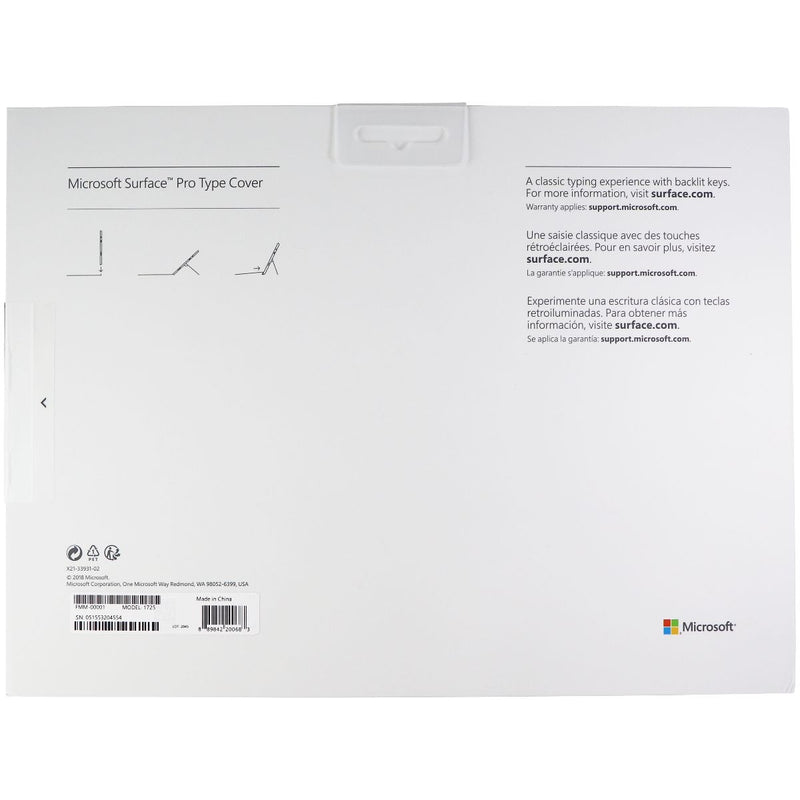 Microsoft Keyboard Type Cover for Surface Pro, Pro 3 & Pro 4 - Black (1725)
