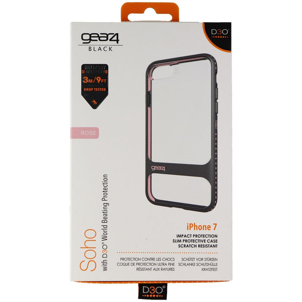 Gear4 Soho Series Hard Case for Apple iPhone 8/7 - Clear/Gray/Rose Gold