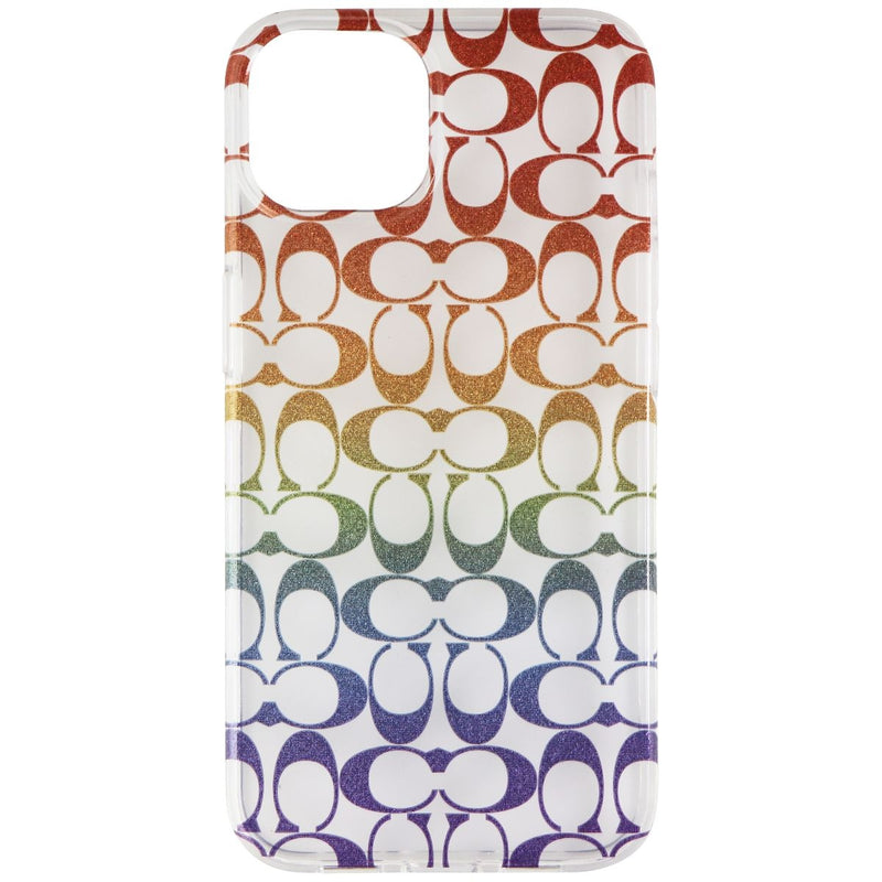 Coach Protective Case for Apple iPhone 13 - Rainbow Signature C Logos