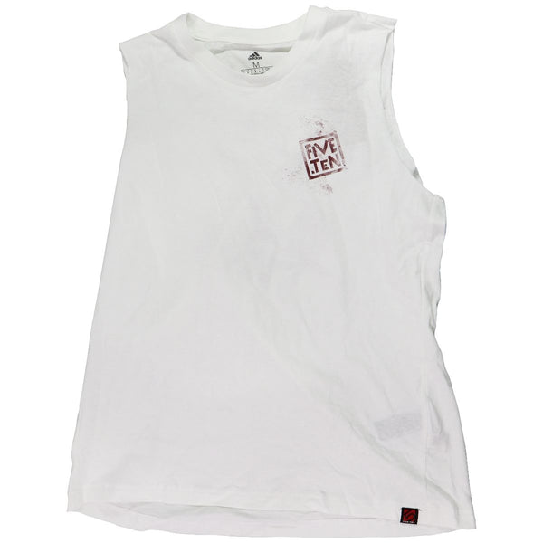 adidas Five Ten Stealth Cat Graphic Tank Top for Women -  White (Size: M)