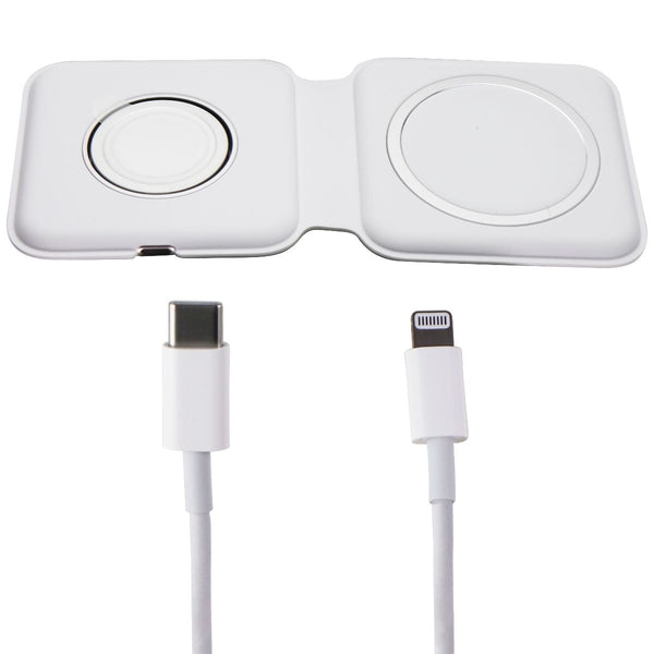 Official Apple MagSafe Duo Charger for iPhone & Apple Watch - White (A2458)