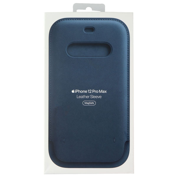 Apple Leather Sleeve with MagSafe for Apple iPhone 12 Pro Max - Baltic Blue