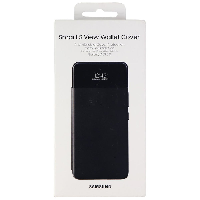 Samsung Smart S View Wallet Cover for Samsung Galaxy A53 5G - Black