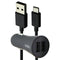 Belkin BoostUp (24W/4.8A) 2 Port Car Charger with 4-Ft (USB-C) Cable - Black