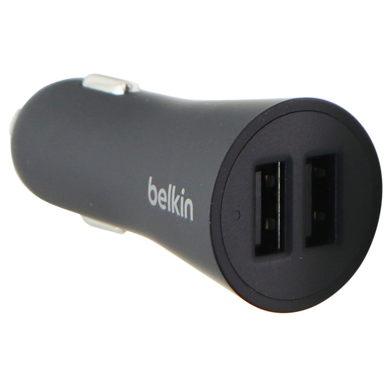 Belkin BoostUp (24W/4.8A) 2 Port Car Charger with 4-Foot (USB-C) Cable - Black