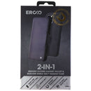 Ercko 2-in-1 Leather Magnetic Wallet & Silicone Case for iPhone 11 Pro - Black